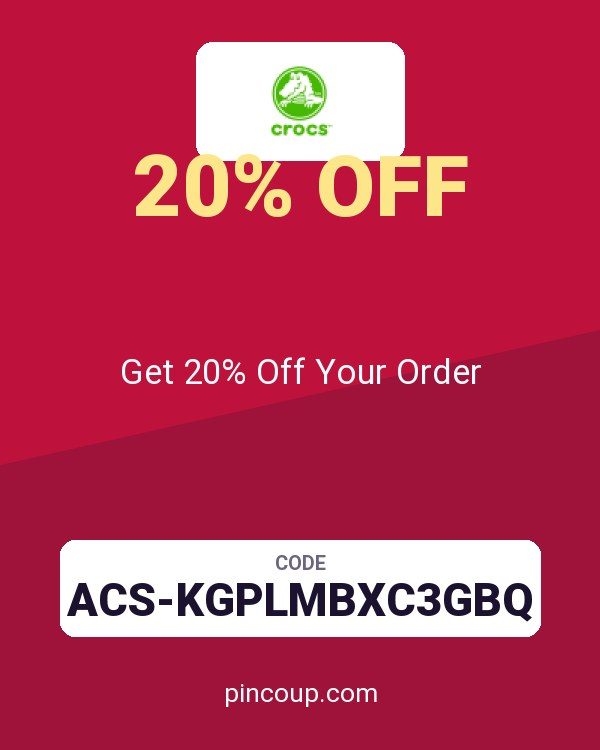 Crocs coupon: Get 20% Off Your Order