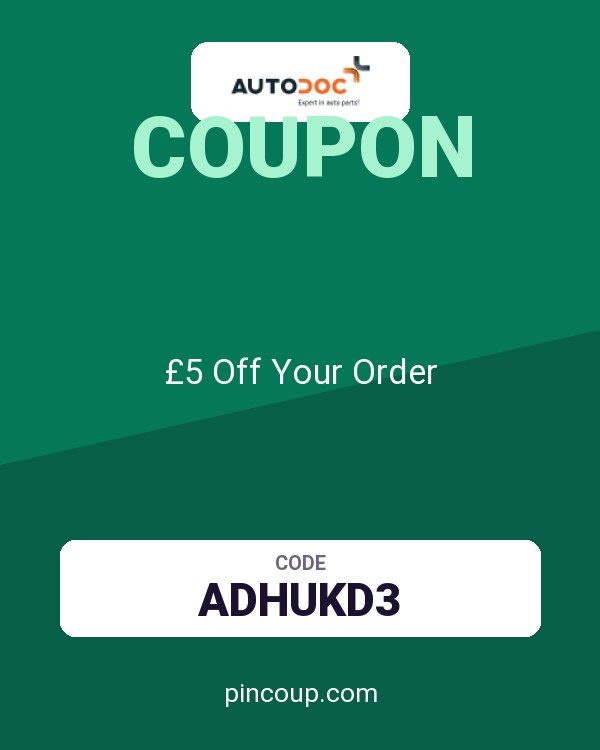 Autodoc coupon: £5 Off Your Order