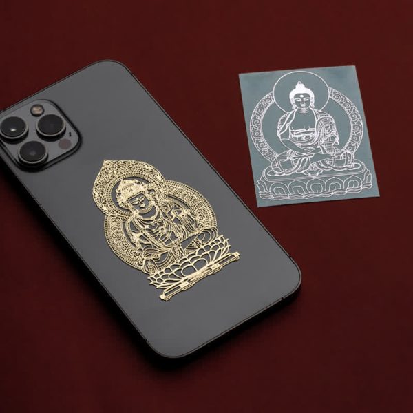 Buddha Stones 12 Chinese Zodiac Blessing Wealth Fortune Phone Sticker at buddhastoneshop