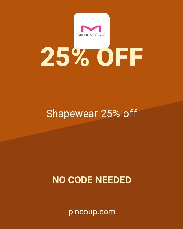 Maidenform coupon: Shapewear 25% off