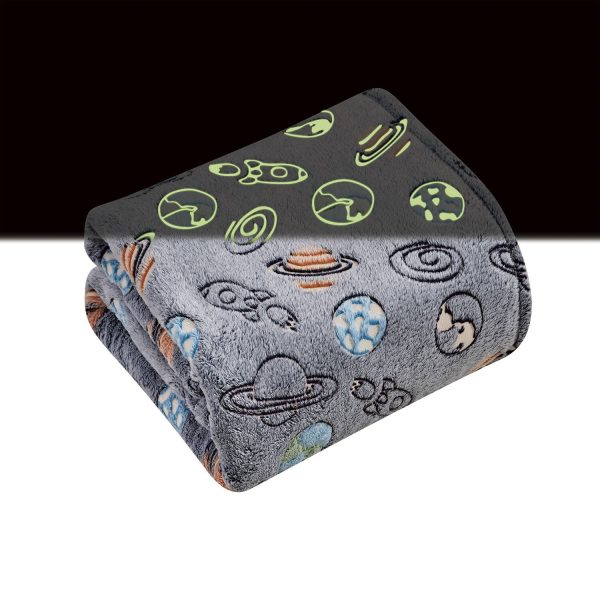 Noble House - Outer Space Micro Plush All Season Throw Blanket 50" X 60" by Plazatex - Multicolor at Best Buy