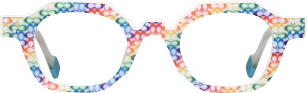 Fytoo Geometric Multicolour Acetate Full Rim Eyeglasses