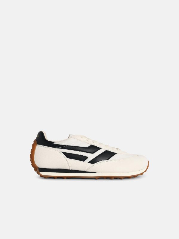 TOM FORD 'Mick' White Leather Blend Sneakers at VALICO