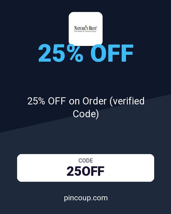Nature's Best coupon: 25% OFF on Order (verified Code)