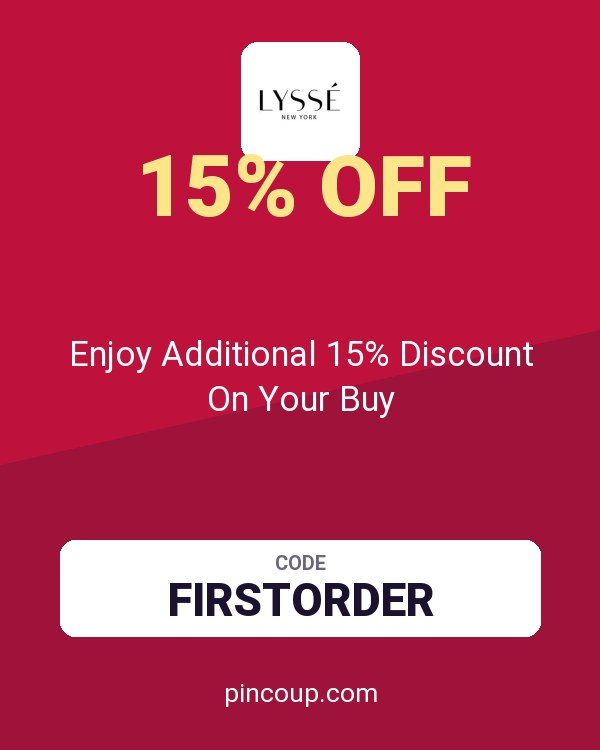 Lysse coupon: Enjoy Additional 15% Discount On Your Buy