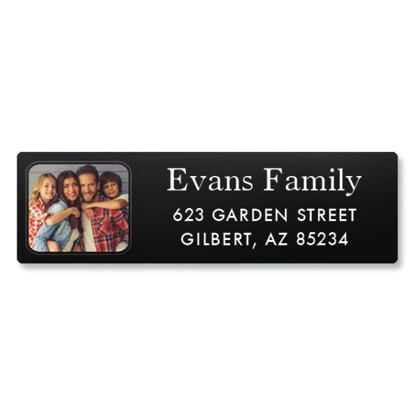 Modern Classic Photo Personalized Address Labels at Current Catalog