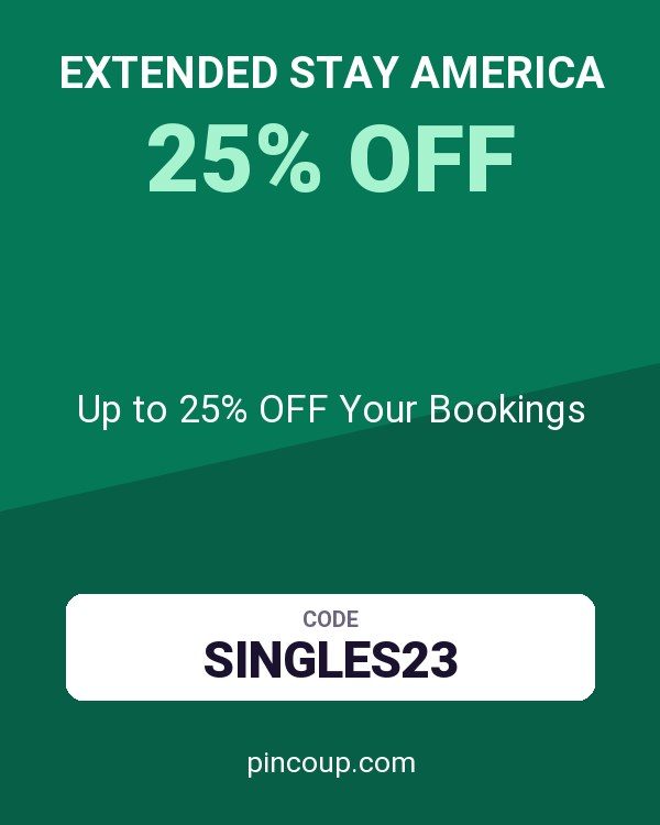 Extended Stay America coupon: Up to 25% OFF Your Bookings