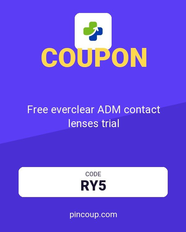 Vision Direct coupon: Free everclear ADM contact lenses trial