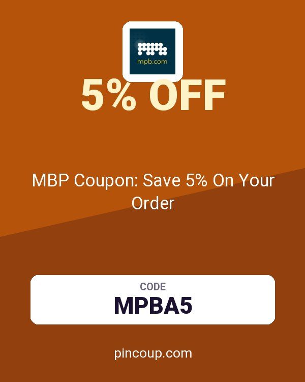 MPB.com: MBP Coupon: Save 5% On Your Order