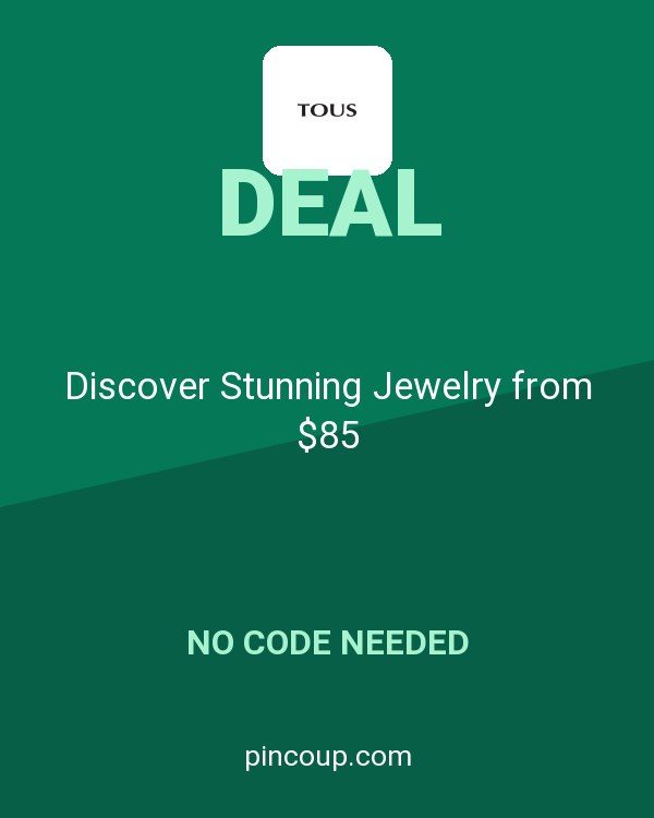 TOUS coupon: Discover Stunning Jewelry from $85