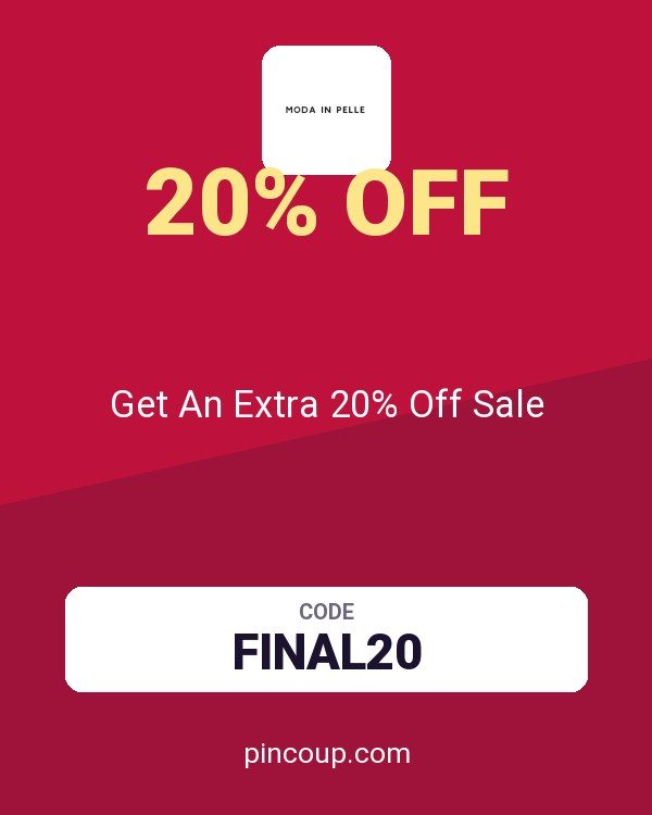Moda in Pelle coupon: Get An Extra 20% Off Sale