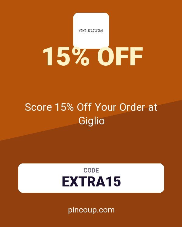 Giglio.com coupon: Score 15% Off Your Order at Giglio