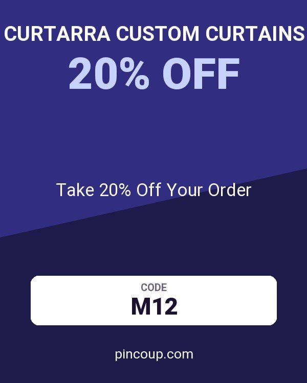 Curtarra Custom Curtains coupon: Take 20% Off Your Order