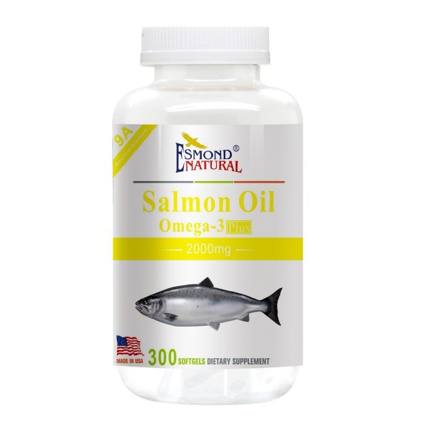 Salmon Oil (Omega-3 Plus), USA, FDA, GMP, NPAC-2000mg, 300 Softgels at Esmond Natural