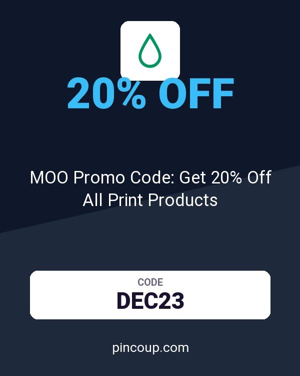 MOO Promo Code: Get 20% Off All Print Products