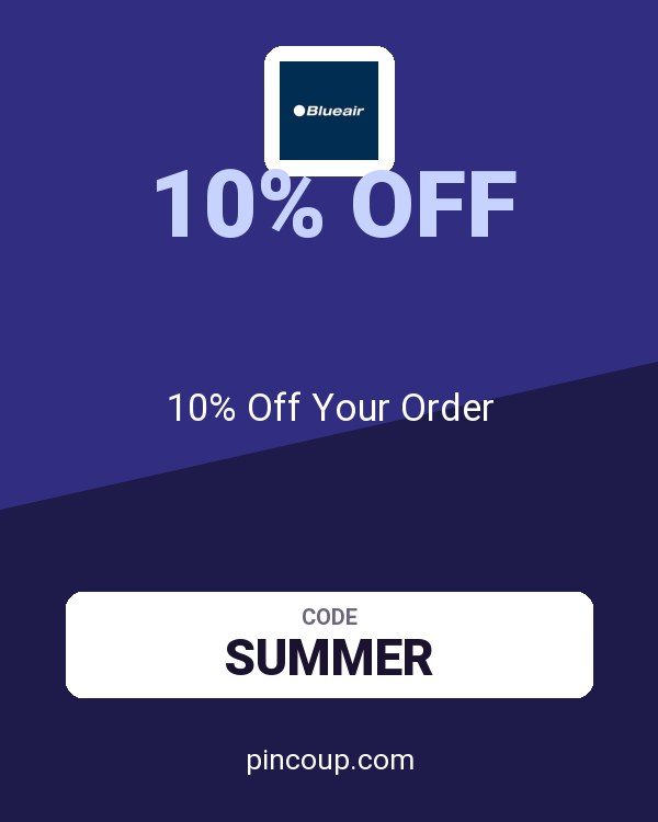Blueair CA coupon: 10% Off Your Order