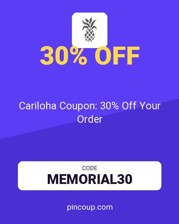 Cariloha Coupon: 30% Off Your Order