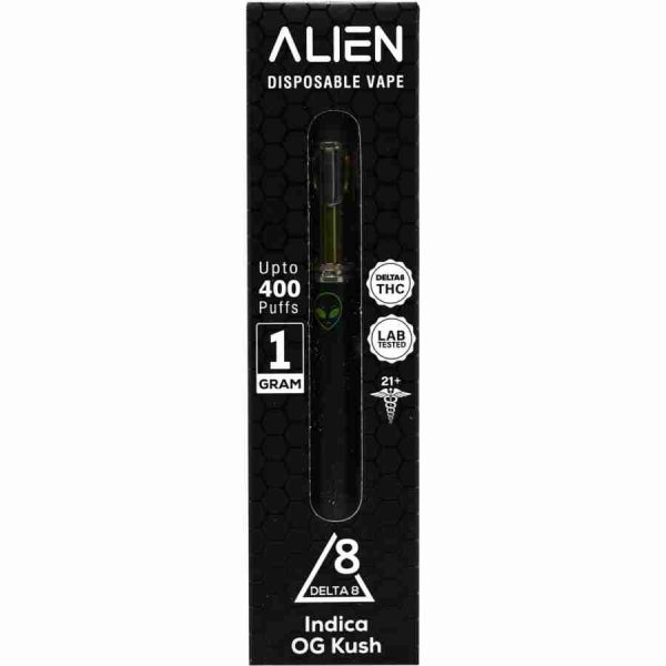 Alien OG Kush 1g Delta 8 Disposable at D8 Super Store