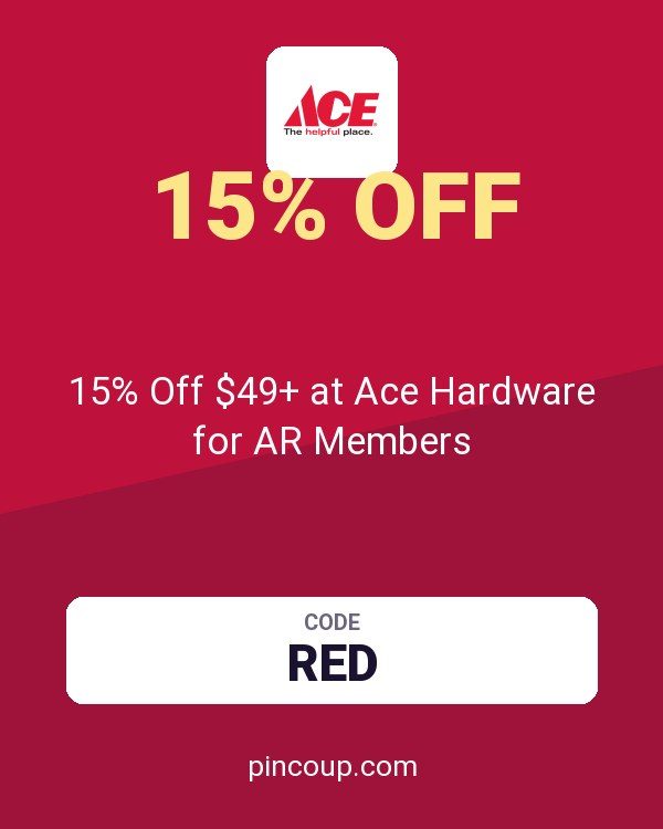 15% Off $49+ at Ace Hardware for AR Members
