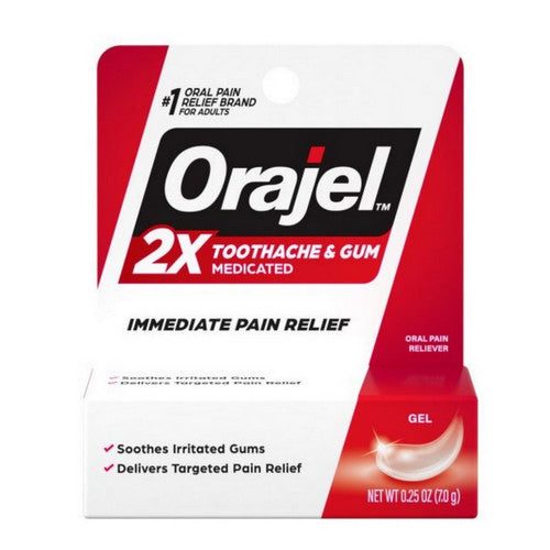Orajel, 2X Toothache And Gum Medicated, 0.25 Oz at Herbspro