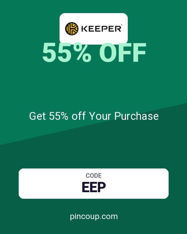 Keeper Security Many GEOs coupon: Get 55% off Your Purchase