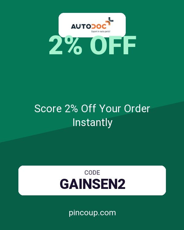 Autodoc coupon: Score 2% Off Your Order Instantly