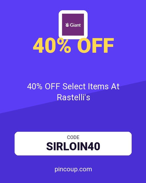 Giant Food coupon: 40% OFF Select Items At Rastelli's
