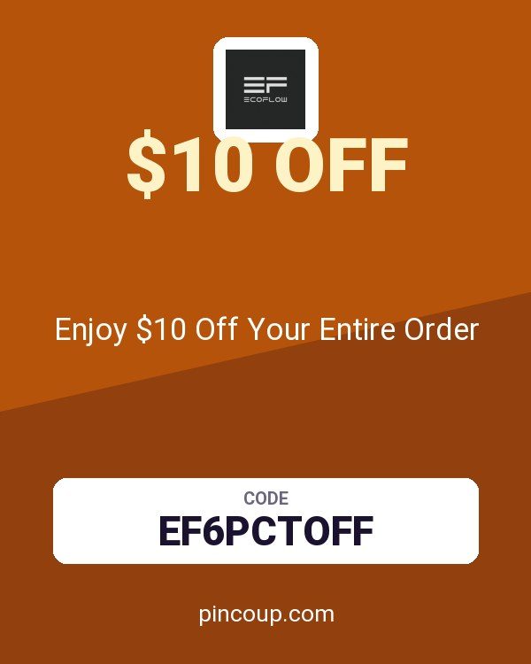 EcoFlow coupon: Enjoy $10 Off Your Entire Order
