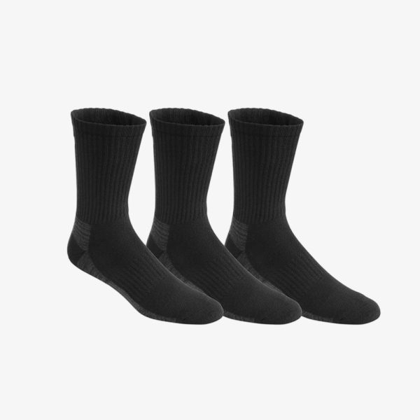 Asics Training Crew Sock 3-Pack, Black, XL Golf at PGA TOUR Superstore