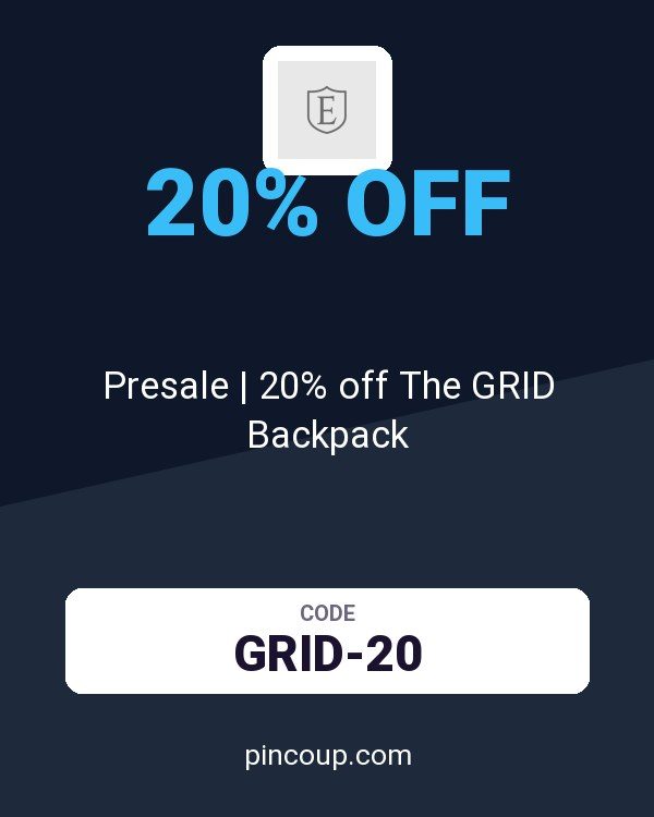 Ekster coupon: Presale | 20% off The GRID Backpack