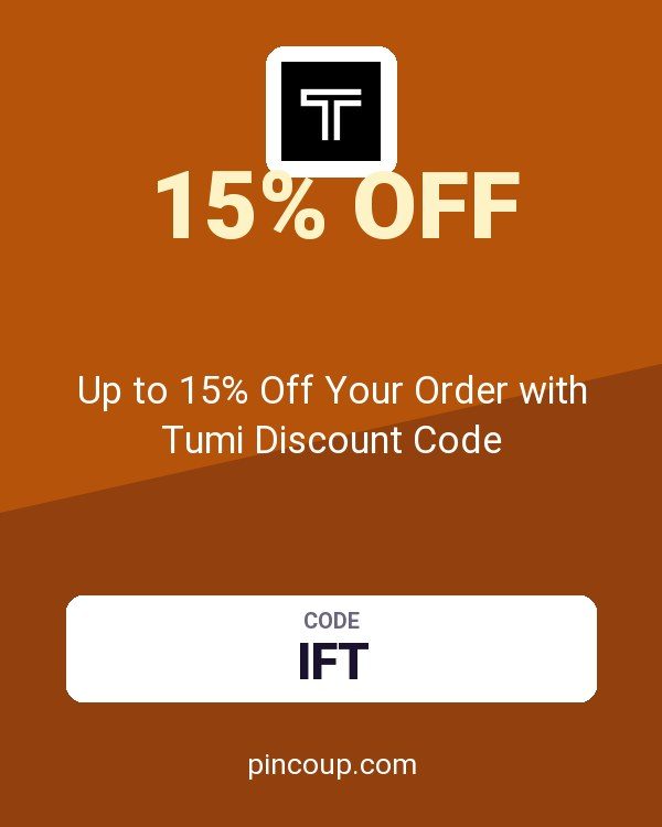 Up to 15% Off Your Order with Tumi Discount Code