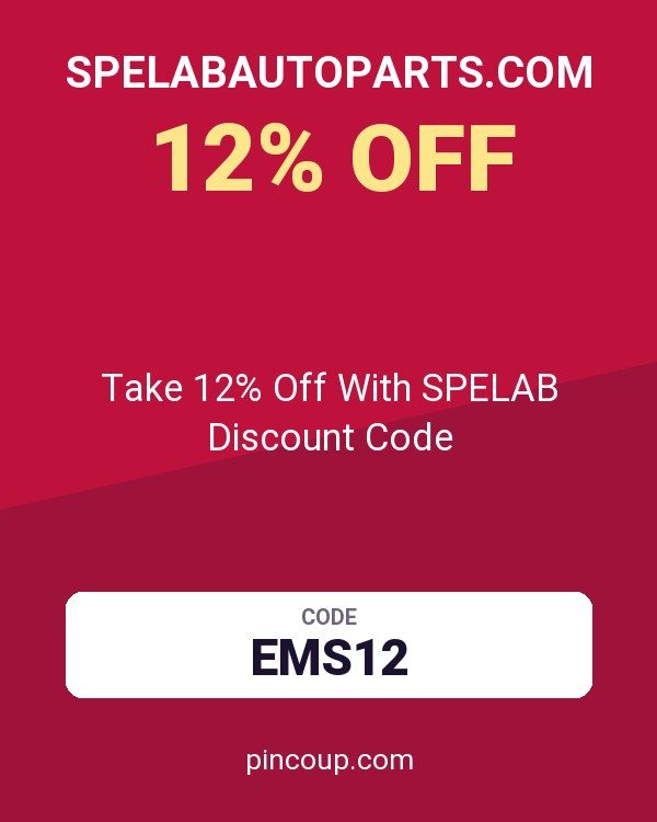 Spelabautoparts.com coupon: Take 12% Off With SPELAB Discount Code