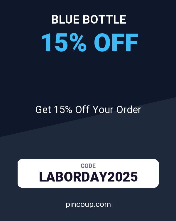 Blue Bottle coupon: Get 15% Off Your Order