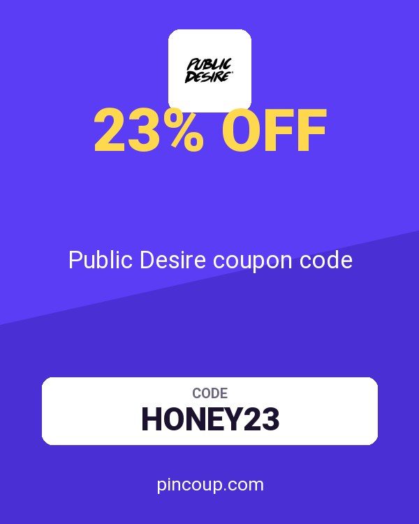 Public Desire coupon code