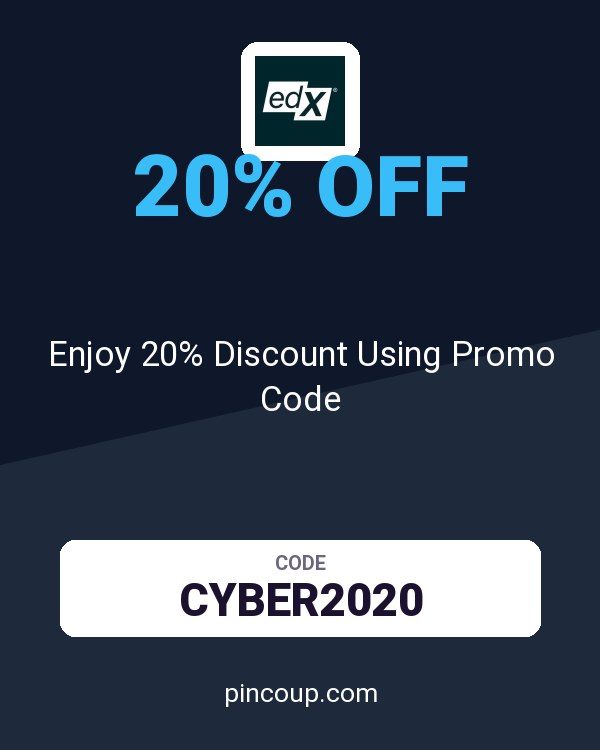 edX coupon: Enjoy 20% Discount Using Promo Code