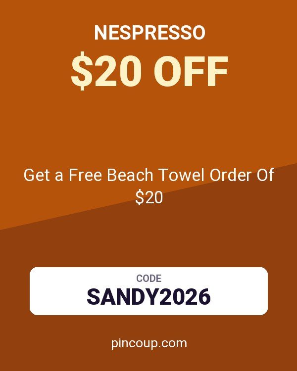 Nespresso coupon: Get a Free Beach Towel Order Of $20