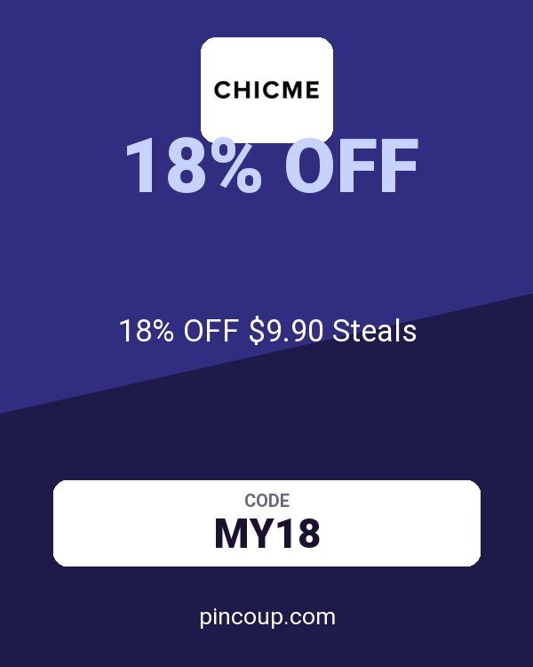 Chic Me coupon: 18% OFF $9.90 Steals
