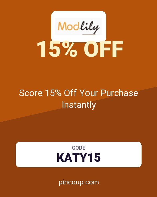 Modlily coupon: Score 15% Off Your Purchase Instantly