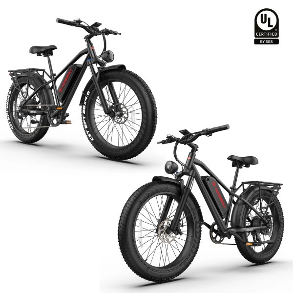 Double Kingbull Hunter 2.0S | Mountain Fat Tire Electric Bike - Black&Black at Kingbull Electric Bikes