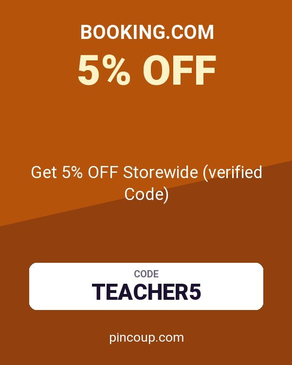 Booking.com coupon: Get 5% OFF Storewide (verified Code)