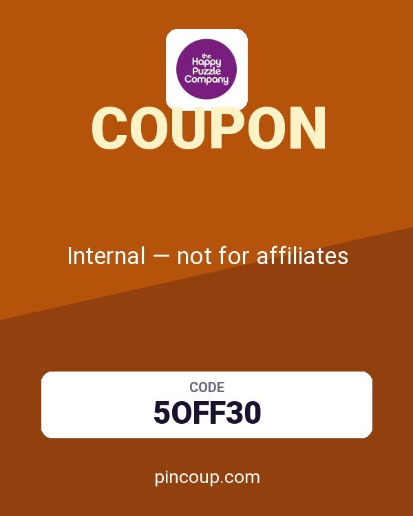 Happy Puzzle coupon: Internal — not for affiliates