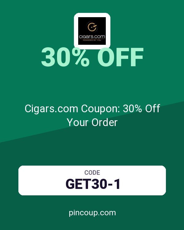 Cigars.com Coupon: 30% Off Your Order