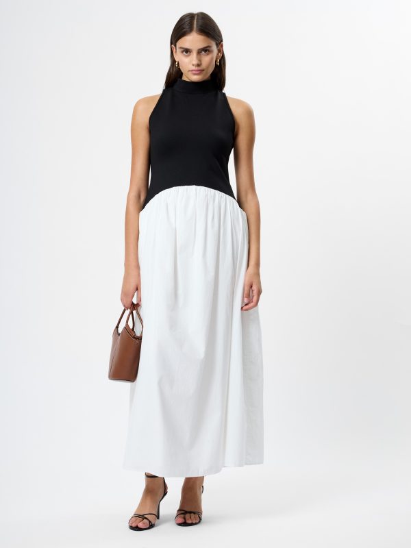 PONTE COMBO MAXI DRESS at French Connection