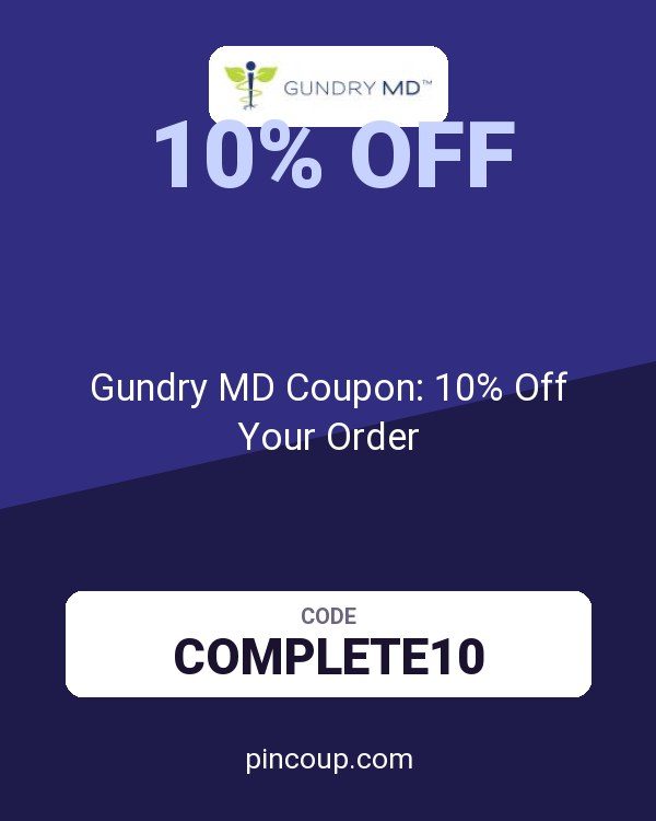 Gundry MD Coupon: 10% Off Your Order