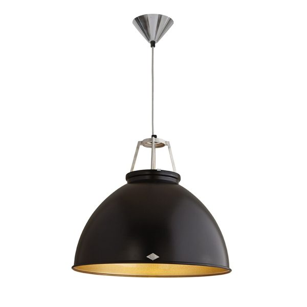 Overstock - Titan 5 Pendant - Black - Bronze Interior at Shop Horne