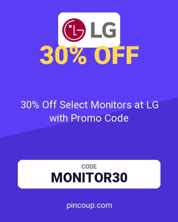 30% Off Select Monitors at LG with Promo Code
