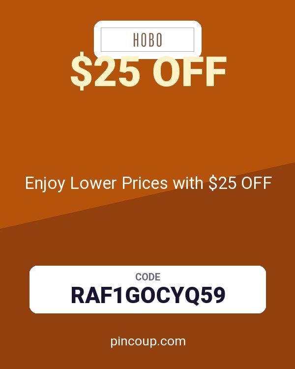 HOBO Bags coupon: Enjoy Lower Prices with $25 OFF