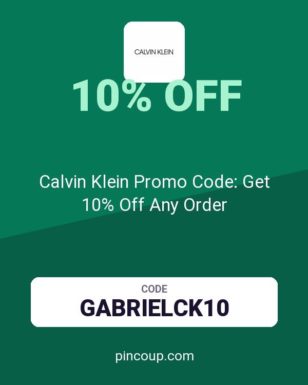 Calvin Klein Promo Code: Get 10% Off Any Order