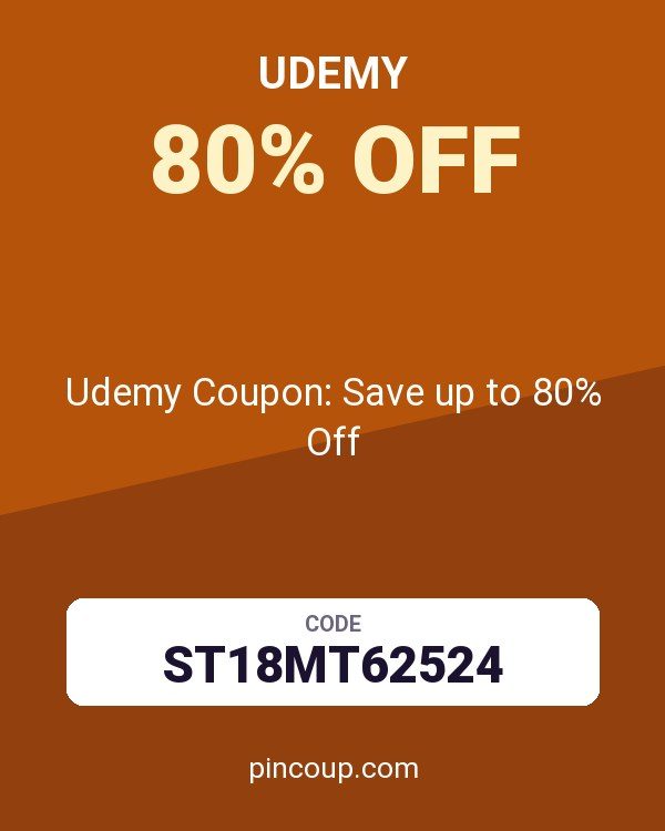 Udemy Coupon: Save up to 80% Off