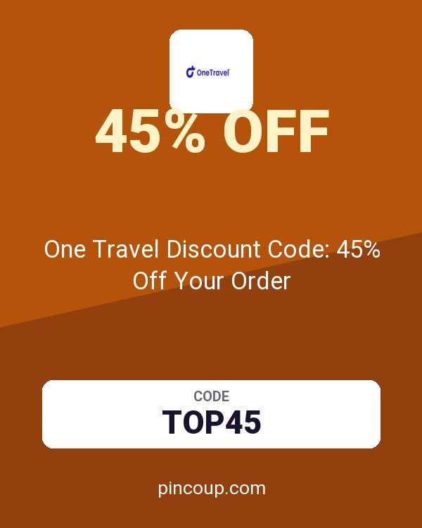 OneTravel.com coupon: One Travel Discount Code: 45% Off Your Order